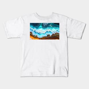 Gemstone Agate Jasper texture 16 Kids T-Shirt